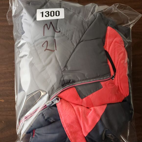 Spyder Down Puffer Jacket Womens M Gray Pink Hooded Zip Winter Ski Luxe 38x26 - Picture 14 of 14